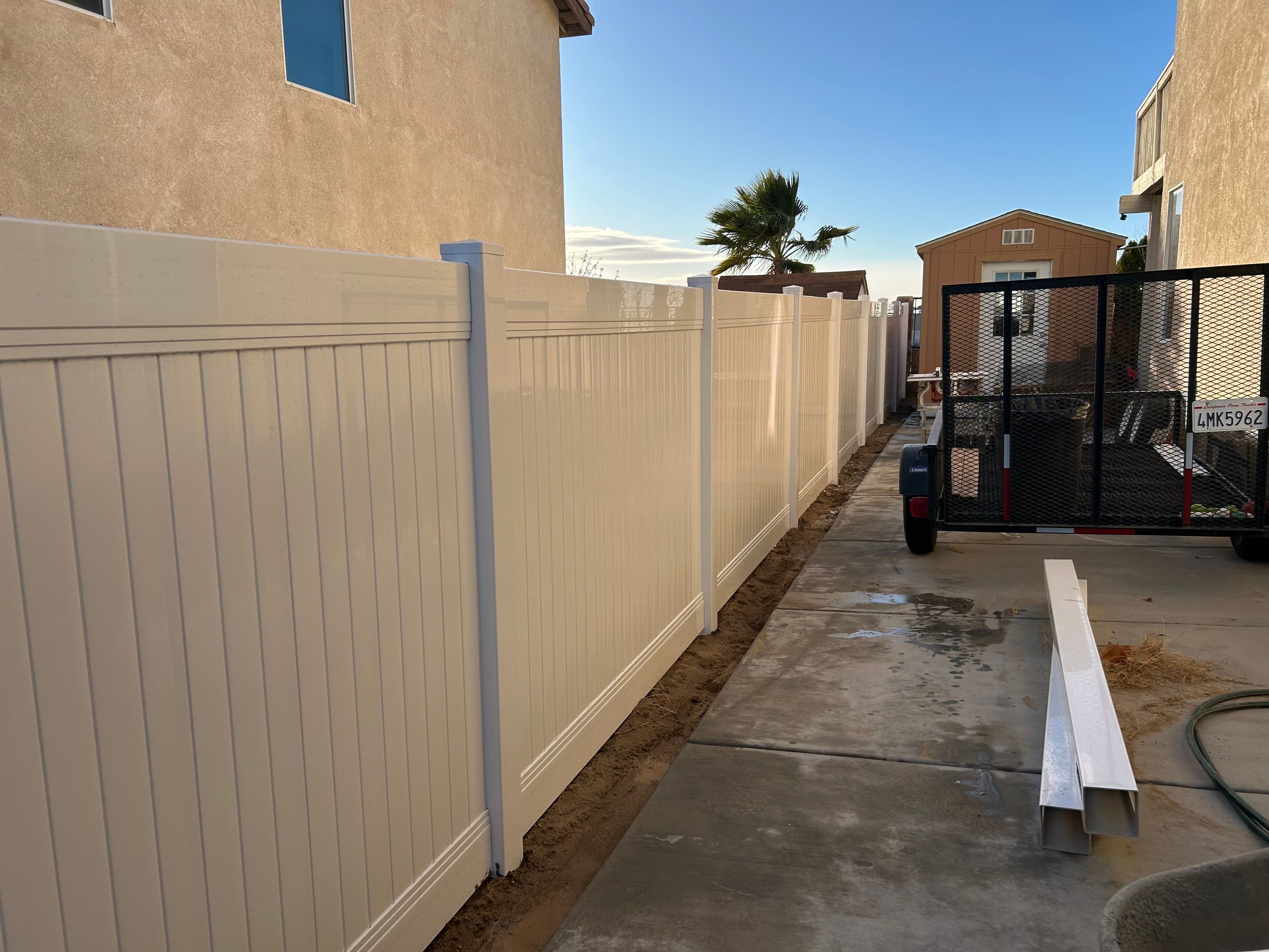 6ft White Privacy Vinyl by Fence Guys Inc.