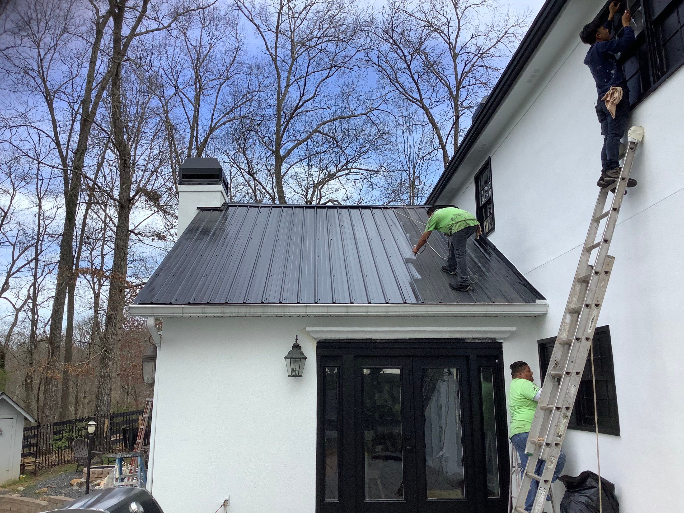 Full Exterior Repaint for Colonial Style Home in Cumming by Swift Home Renovations