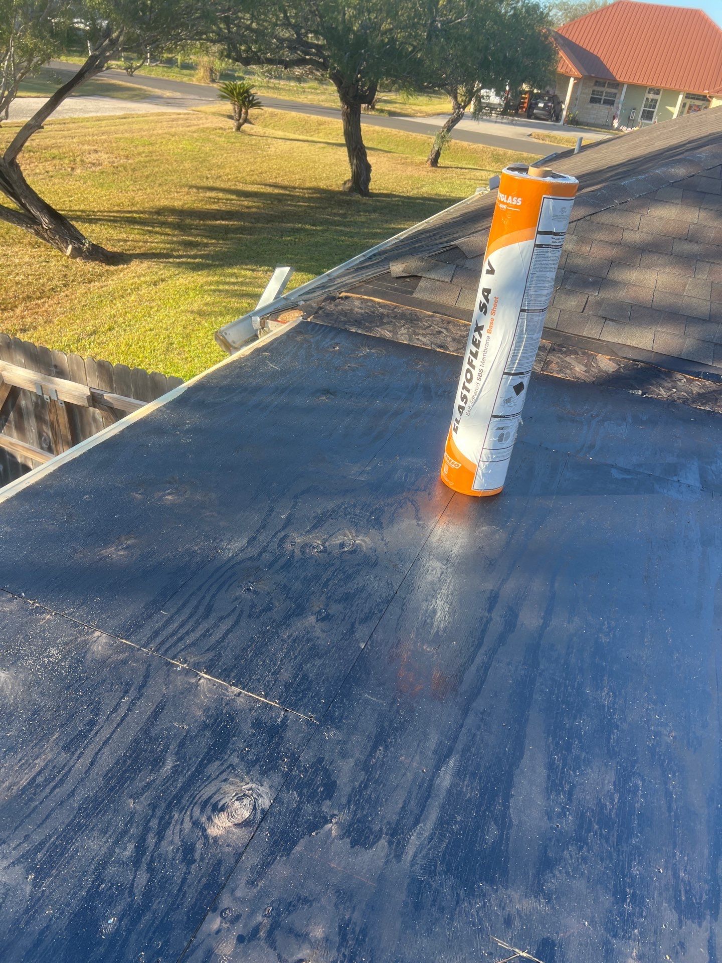 It Ain't Easy getting Shady  by Bayfront Roofing and Construction