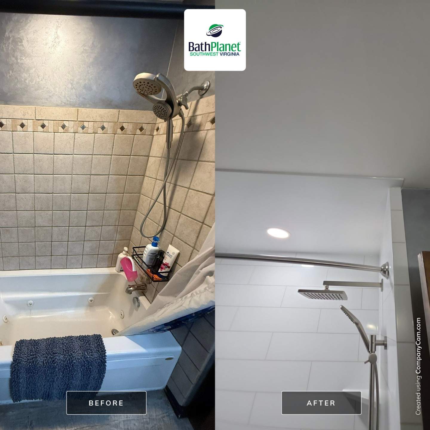 Tub to Shower by BathPlanet SW Virginia