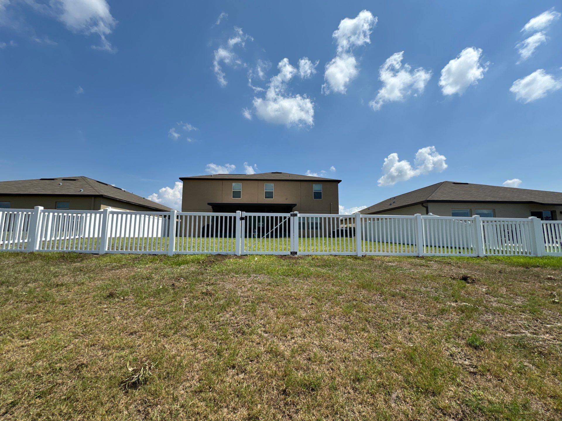 Vinyl Fence Installation using Clearwater Picket Fence and 6Ft White Vinyl Fence  by Asap fence and gates, LLC