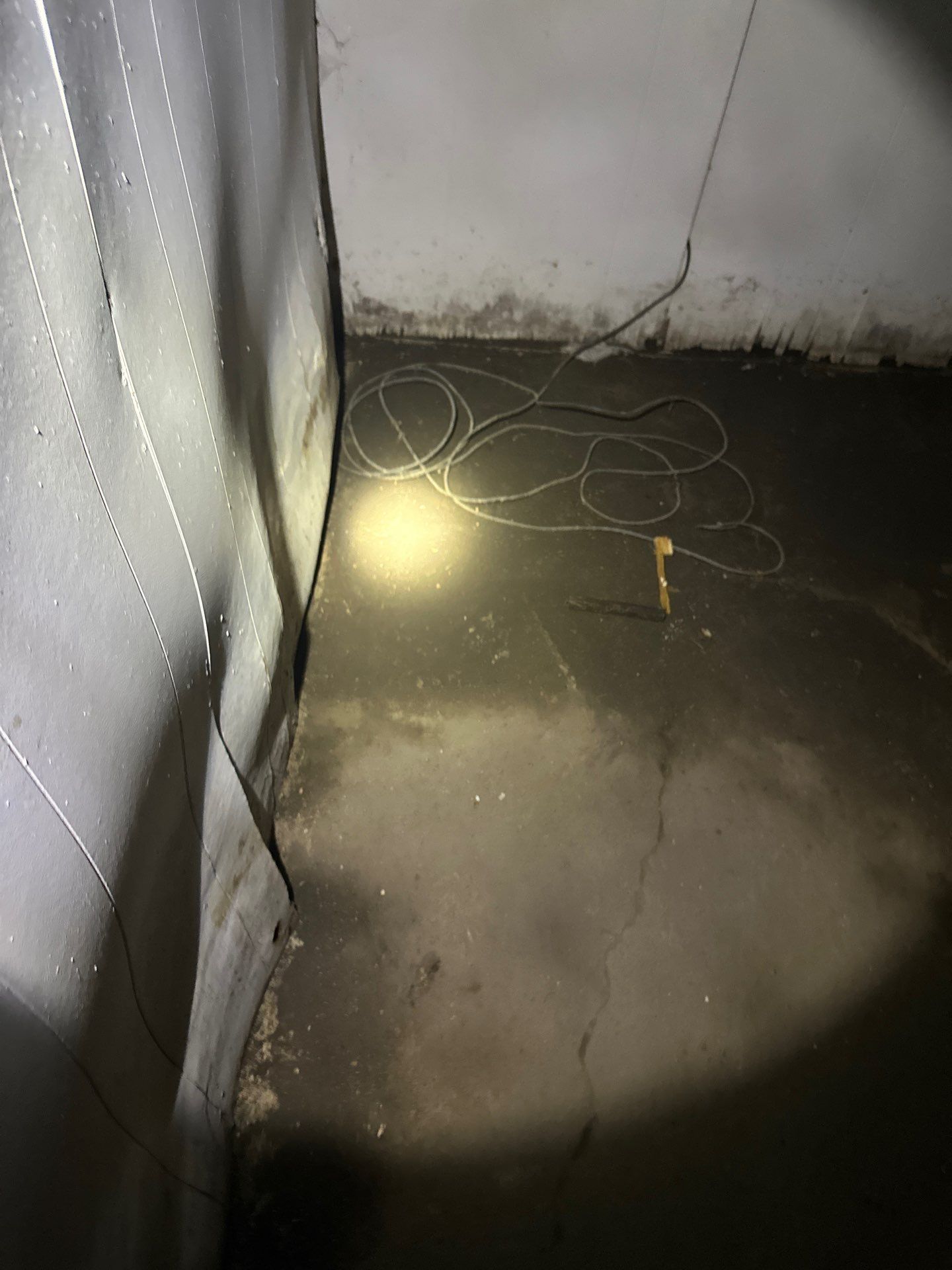 Dryout of previously flooded basement by BlueRed Restoration