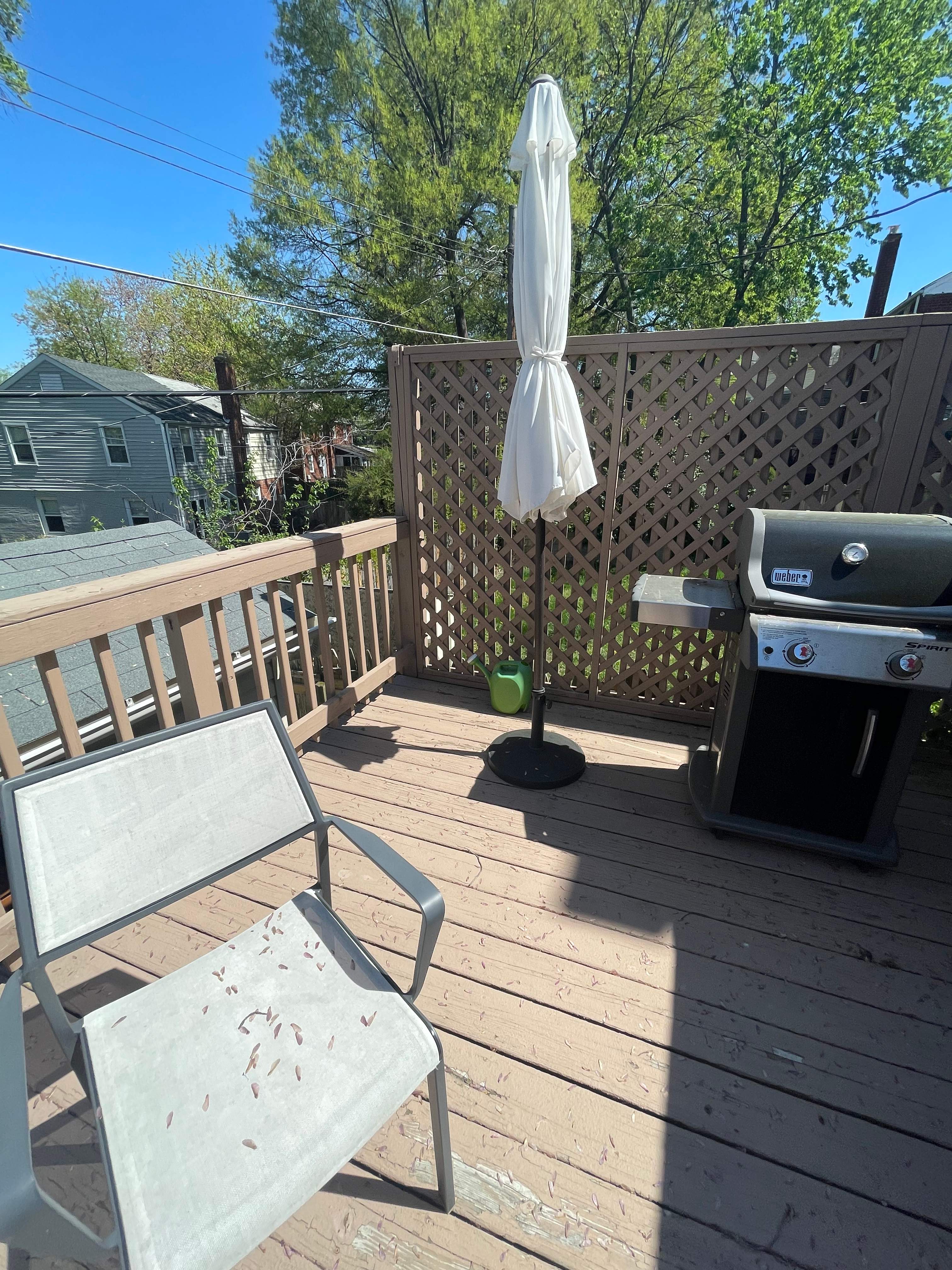 Deck resurfacing, railing replacement and concrete resurfacing by Fairfax Contractors, LLC