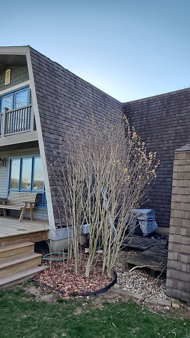 Metal Slate Shingle Roof in Sturgis, Michigan – “Darth Vader Helmet” Home by 4Ever Metal Roofing