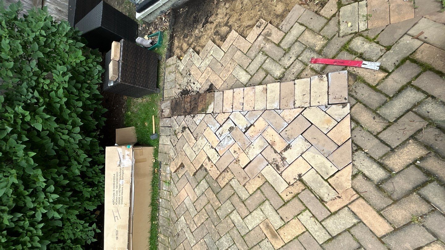 brick paver repair  using Structure bond Techniseal by Northern Power Washing LLC.