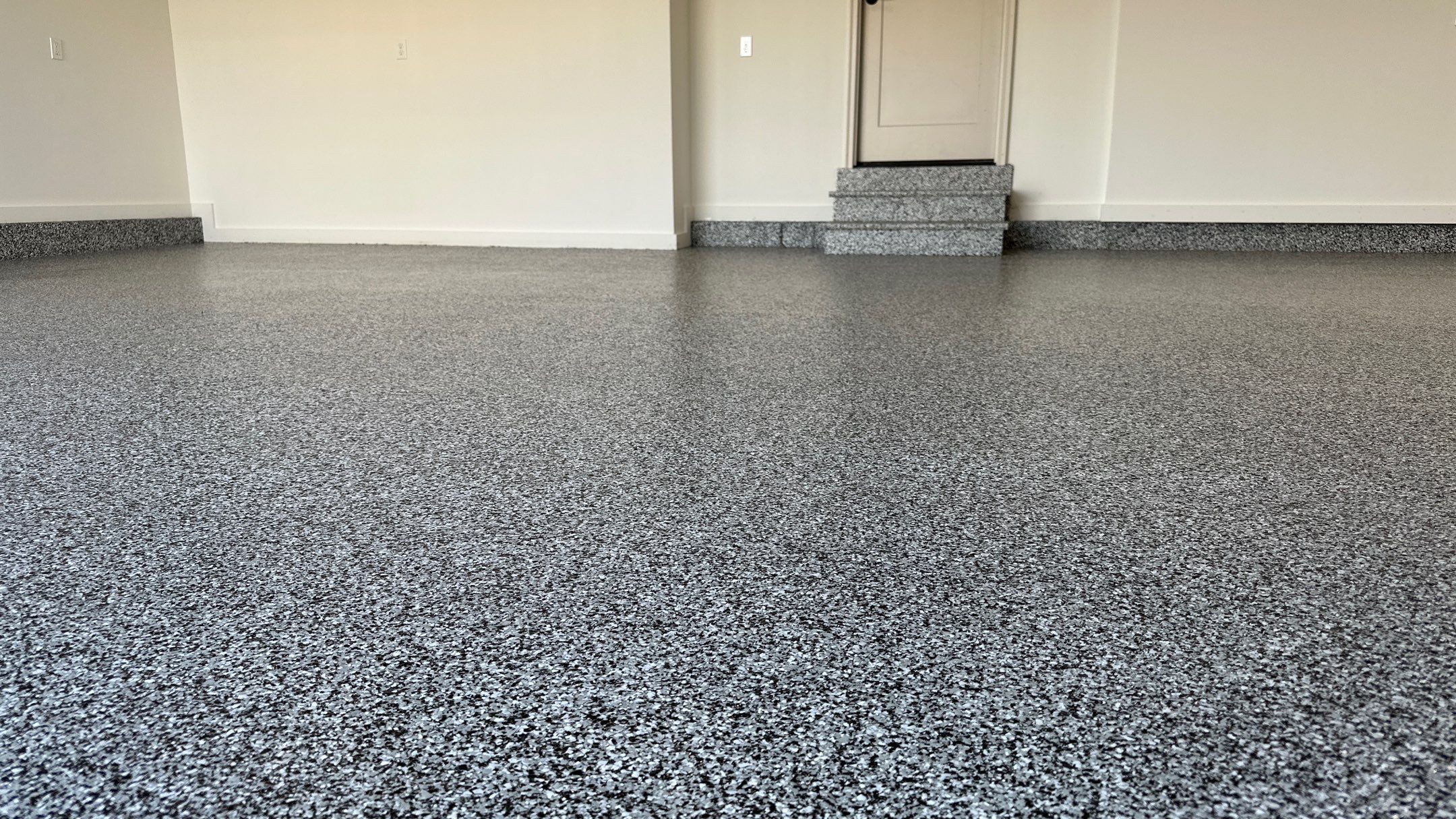 Domino Floors just offer a nice clean look. Wow! by Banner Garage