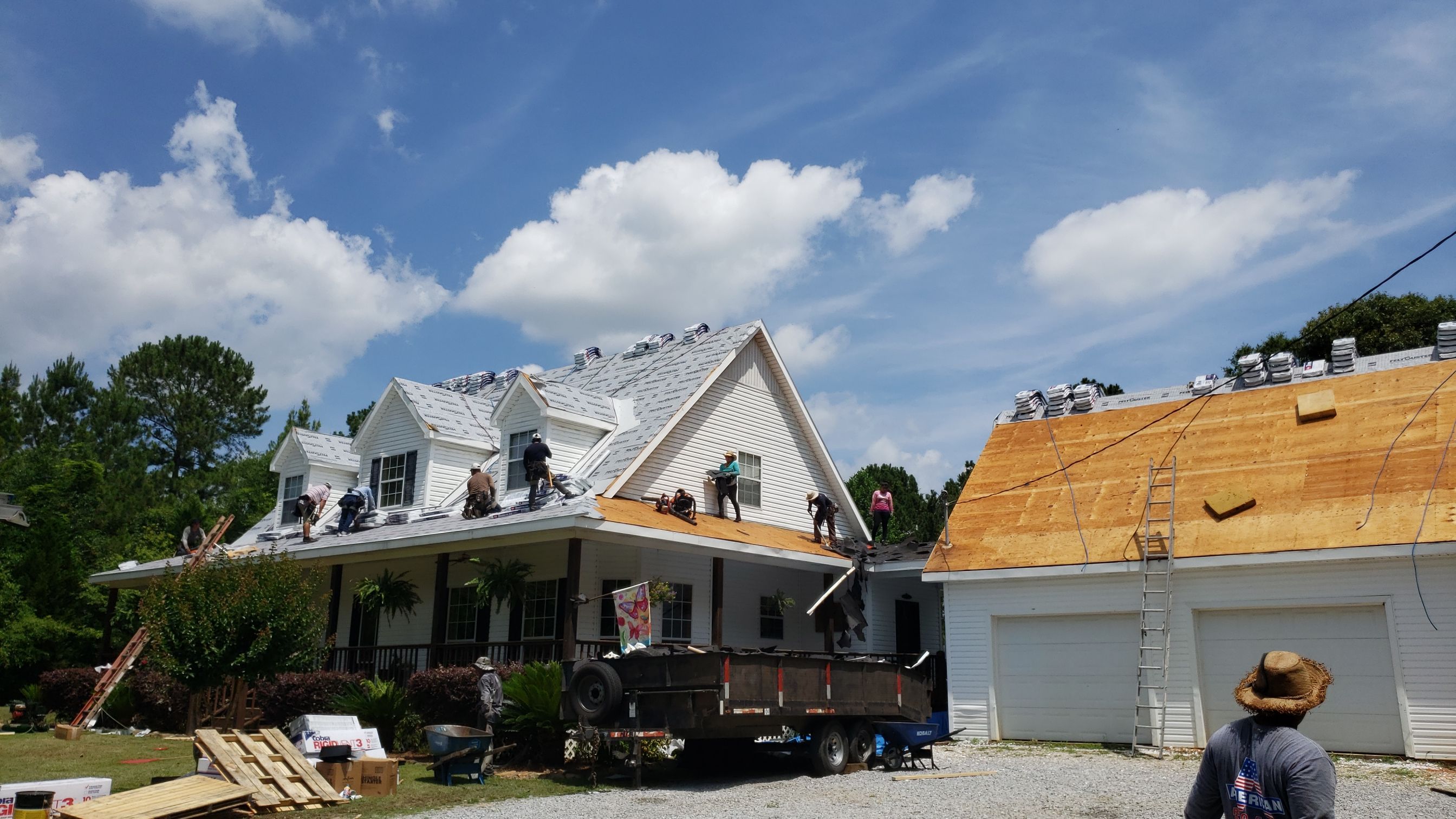 Residential Roofing Installation using Roof Replacement by American Roofing & Construction LLC