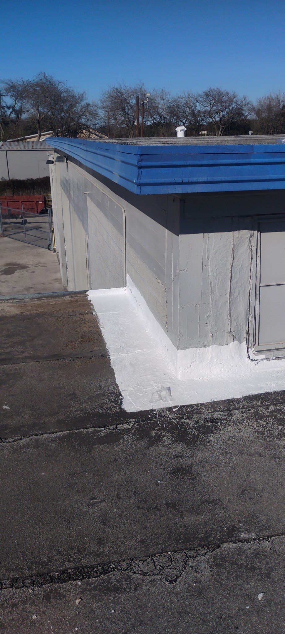 Commercial Silcone Roof Repair using Silcone Coating by Galvan Roofing and Construction