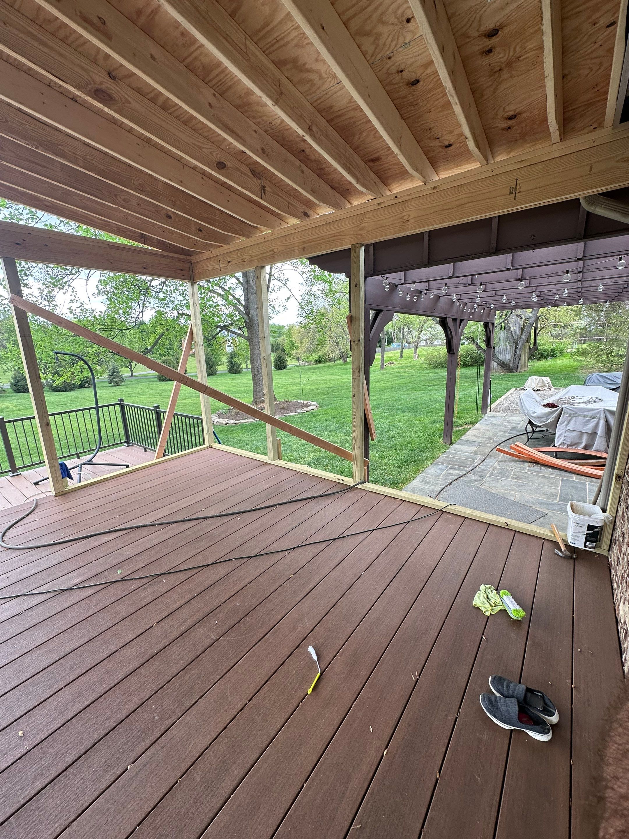 Deck/Screen porch Transformation using Timbertech by The Smet Companies, LLC