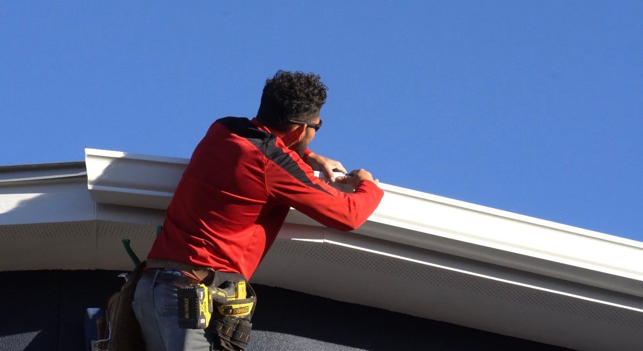 Metal Repairs & Gutter Install by First Out Roofing 