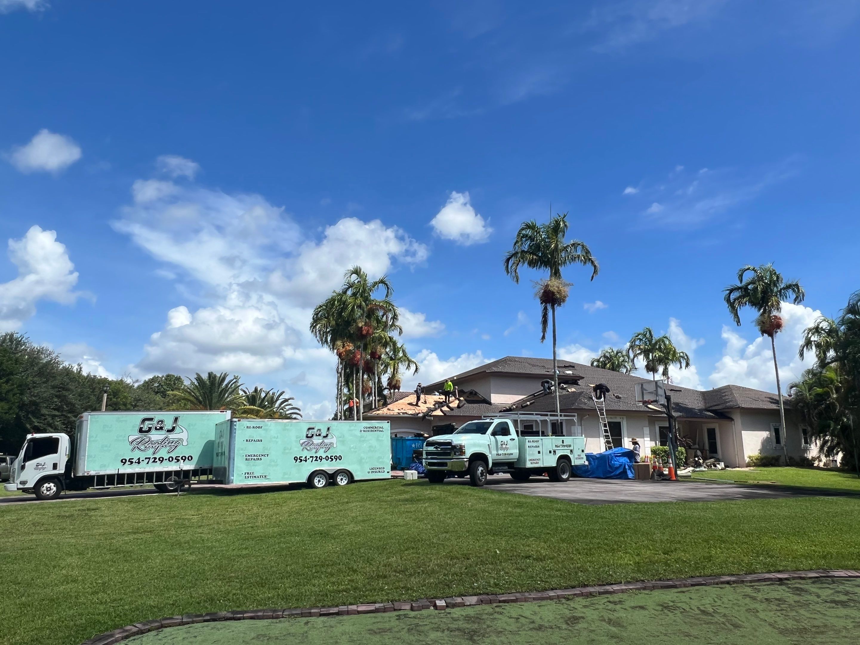 Peppertree Circle West, Davie, FL by G&J Roofing 