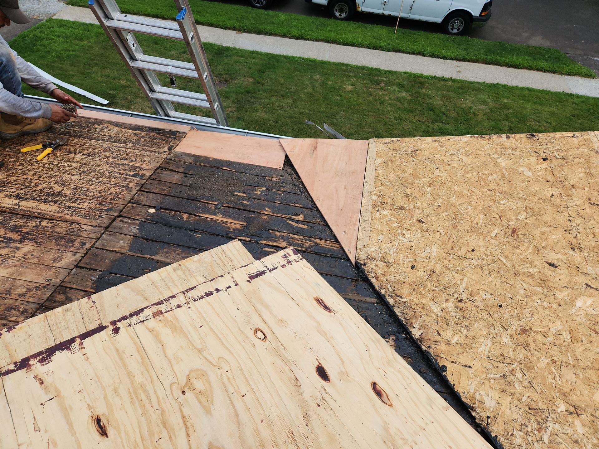 Residential Roofing Installation using Owens Corning TruDefinition Duration AR - Estate Gray by A Plus Exterior