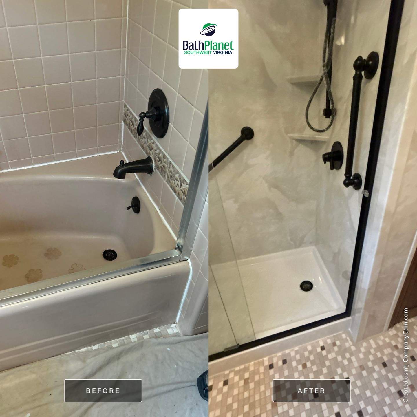 Tub to Shower by BathPlanet SW Virginia