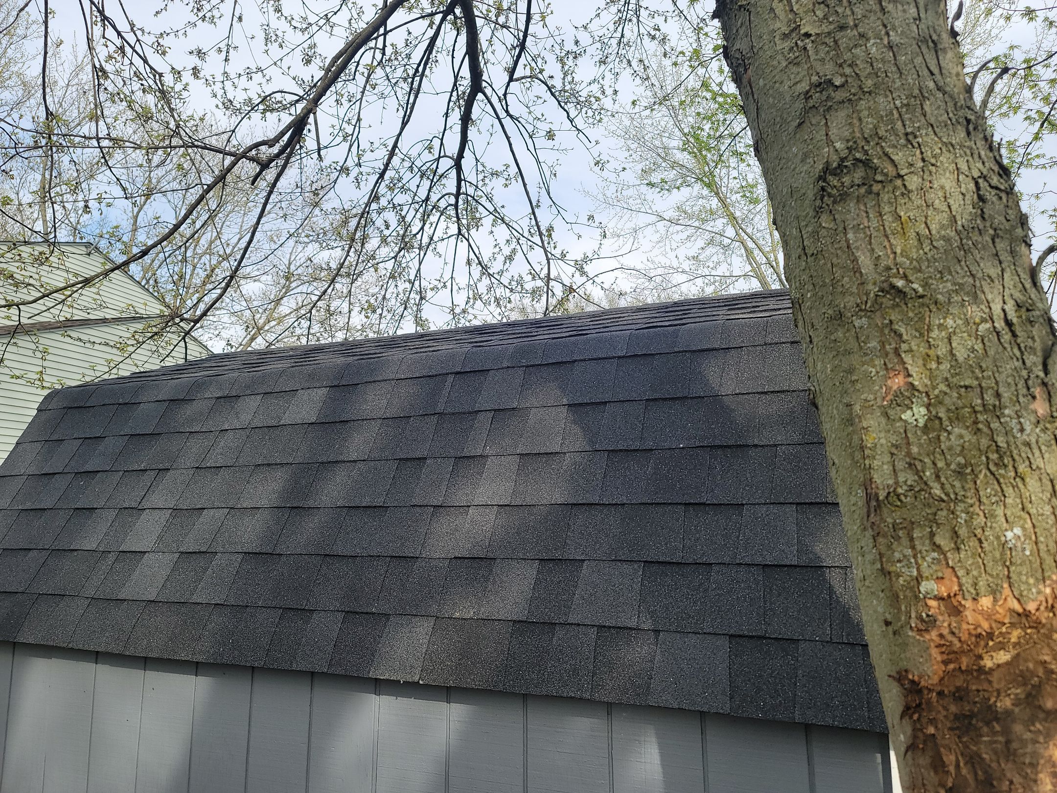 ATLAS PINNACLE COLOR: BLACK SHADOW DRIP EDGE: WHITE by Eagle Eye Roofing