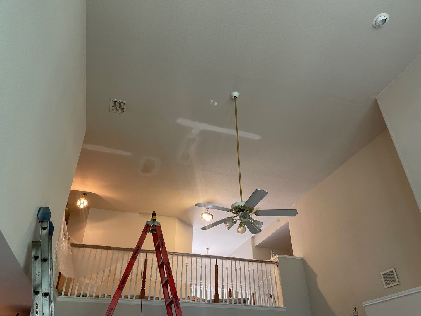 Full Exterior Remodel (Roofing, painting, Gutters) & Interior Damage Repair & Painting by First United Roofing & Construction