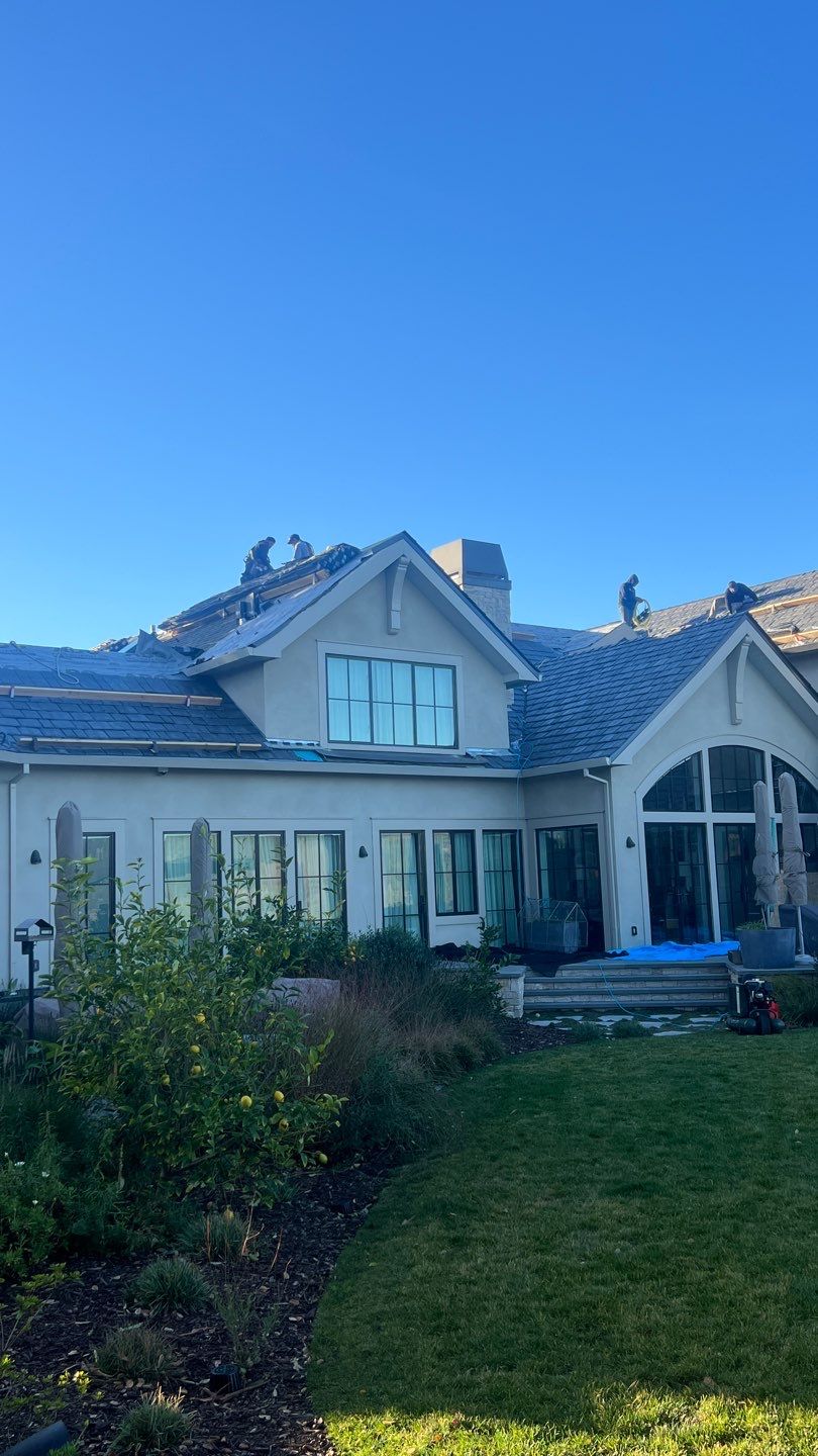 Residential Roofing Installation using Slate by Acker Roofing