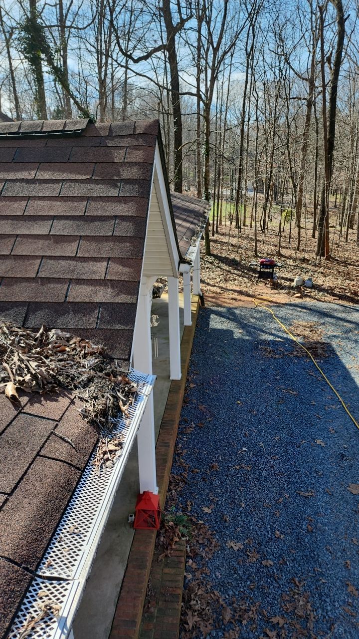 Gutter and Roof cleaning using cleaner by G&H Home Tech Pros LLC