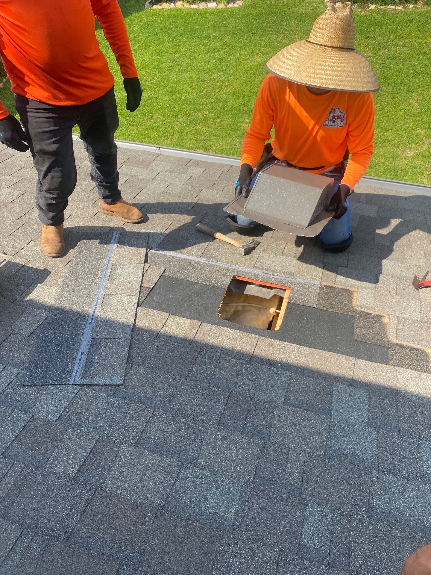 Hail Damage using Owen's Corning Duration (Lifetime) Shingles by Roof Repair Company