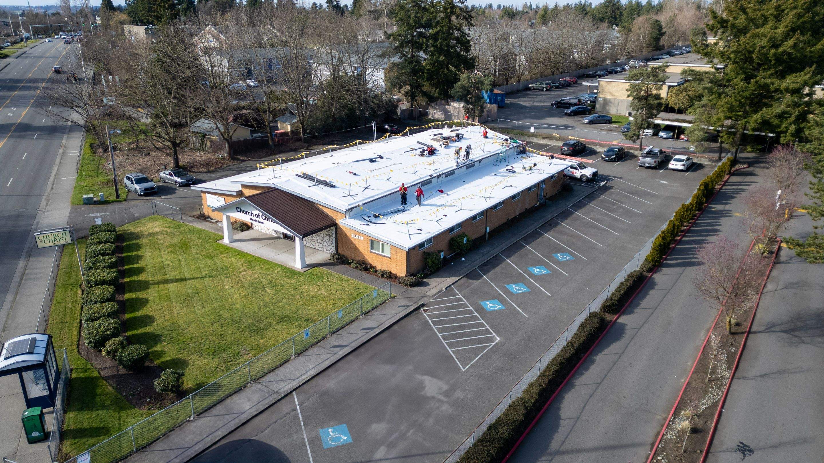 Kent Church - Reroof Project (Overlay) by Fields Roof Service Inc