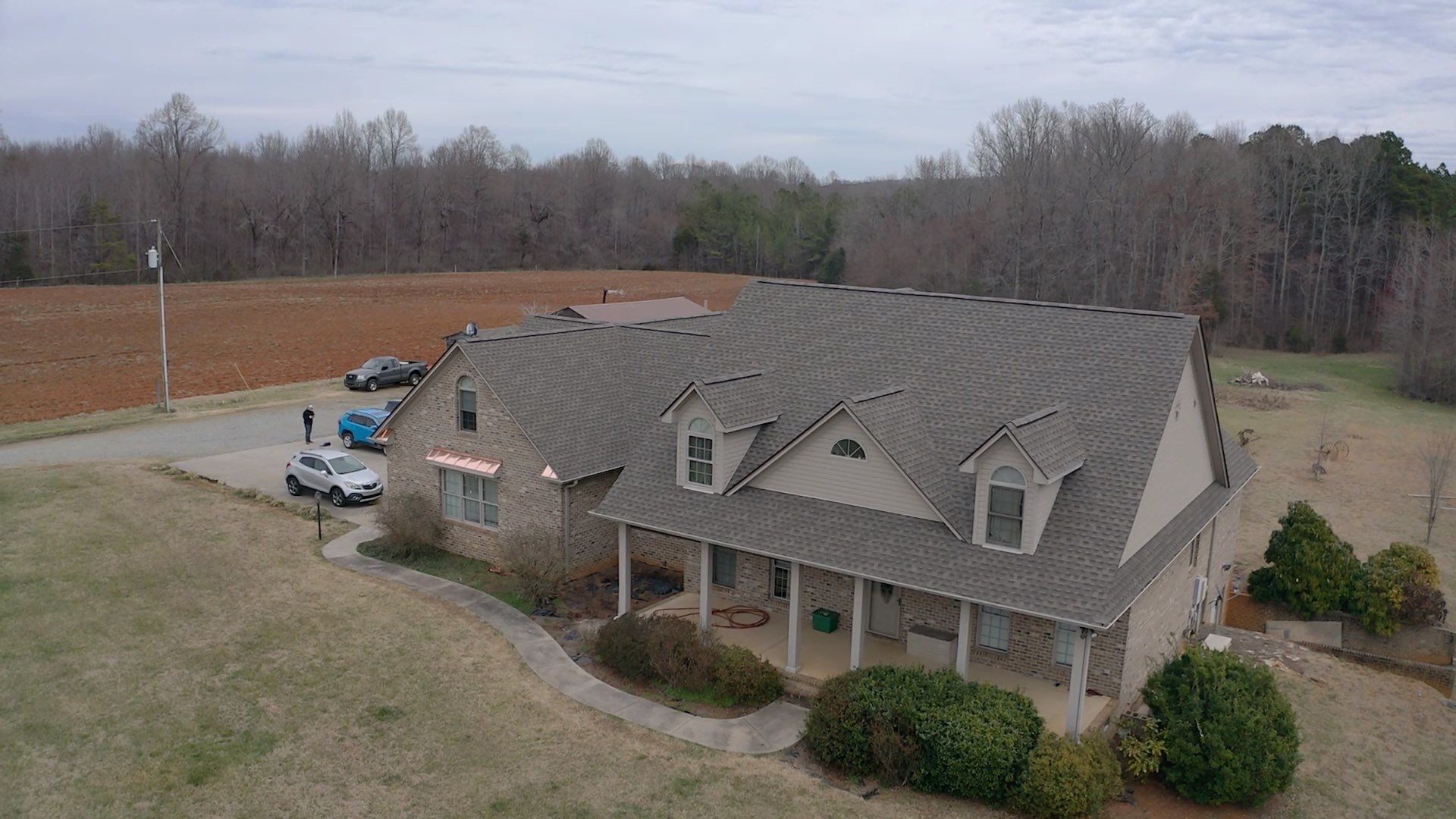 GAF Weathered Wood and Custom Copper by Just In Time Roofing and Restoration