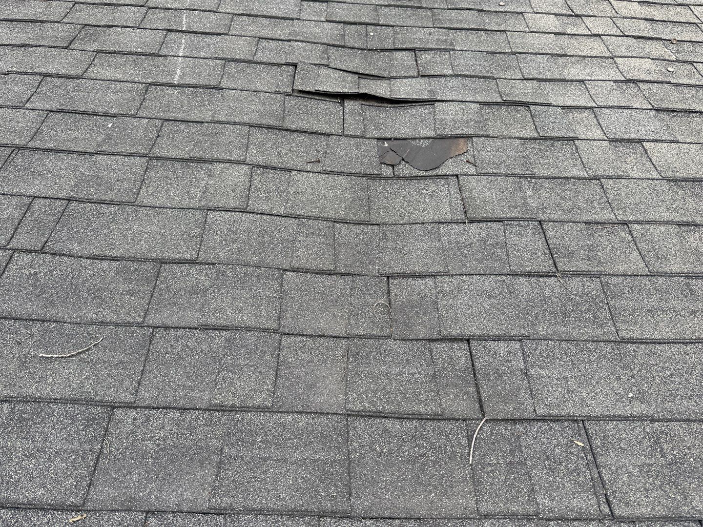 Hail Damage using Owen's Corning Duration (Lifetime) Shingles by Roof Repair Company