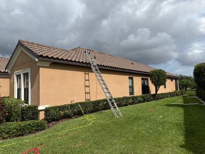 Tile Roof Cleaning & Paver Driveway Restoration – Artisan Lakes Esplanade, Palmetto, FL