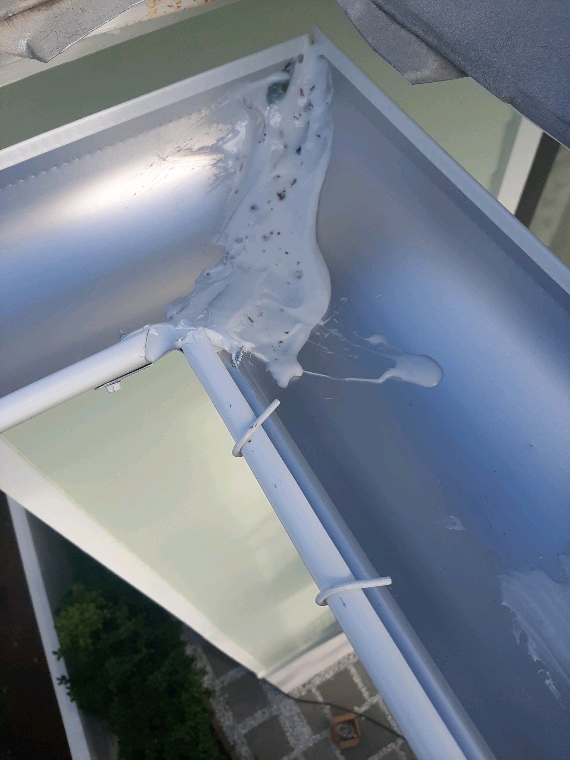 Gutter Installation Using White 6 Inch Seamless Gutters by Gutter Professors