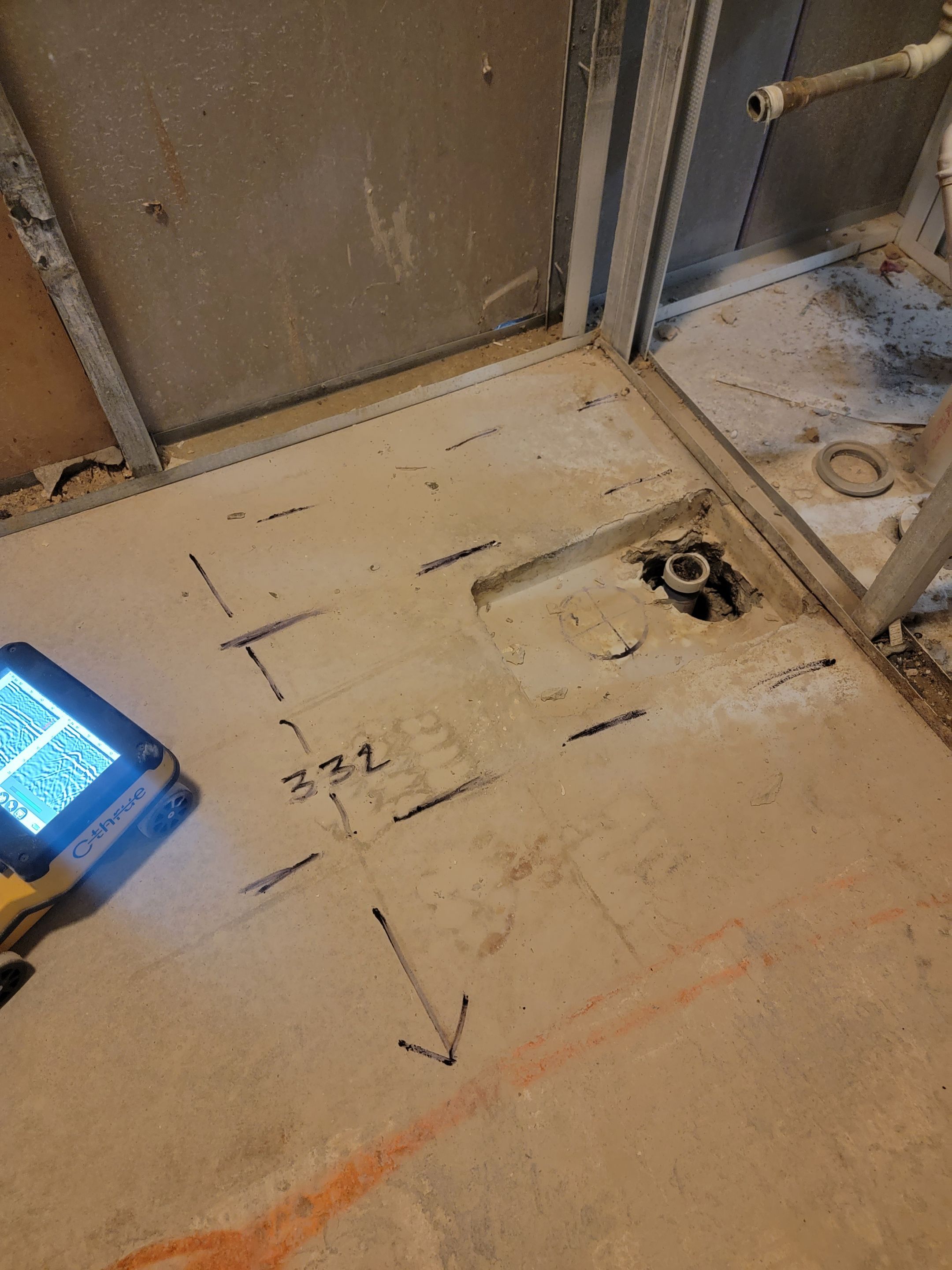 Concrete Scan for Plumbing Work by Alsip Locating Service, LLC