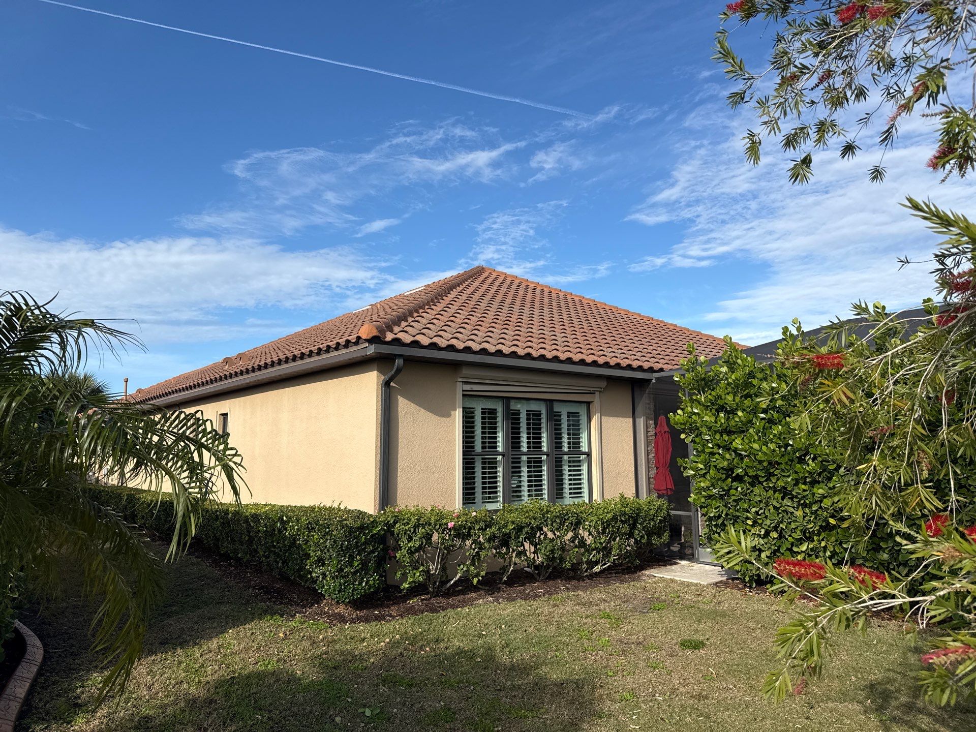 Barrel Tile Roof Cleaning in Esplanade Golf & Country Club – Lakewood Ranch, FL by Sunshine AquaWash