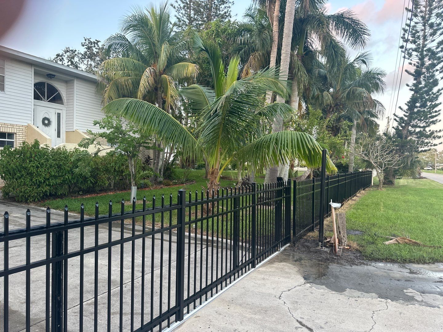 Aluminum Fence Installation using 3 Rail Aluminum Fence by Asap fence and gates, LLC