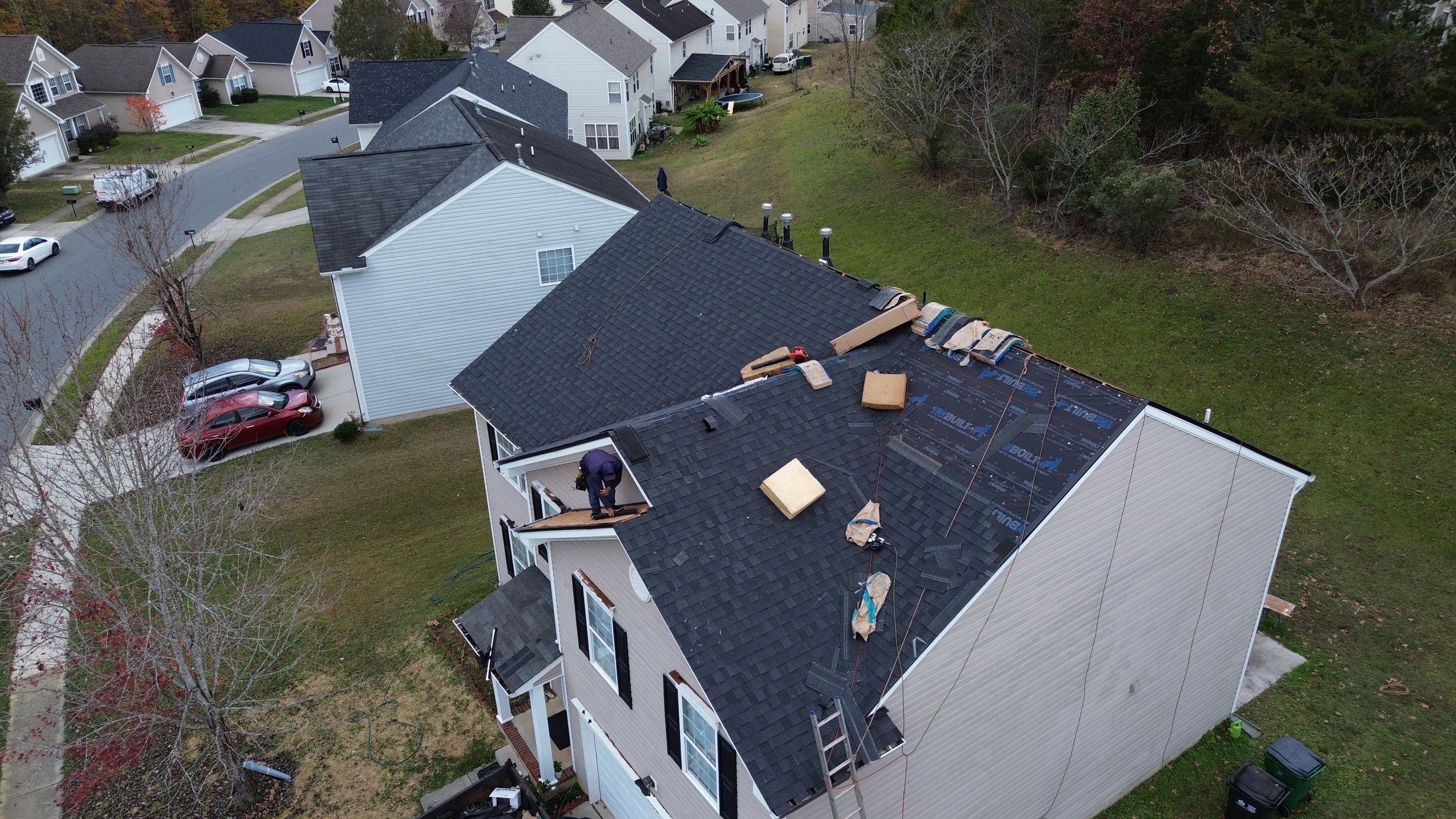 Roof replacement by hail damage by Just Brilliant Restoration JBR