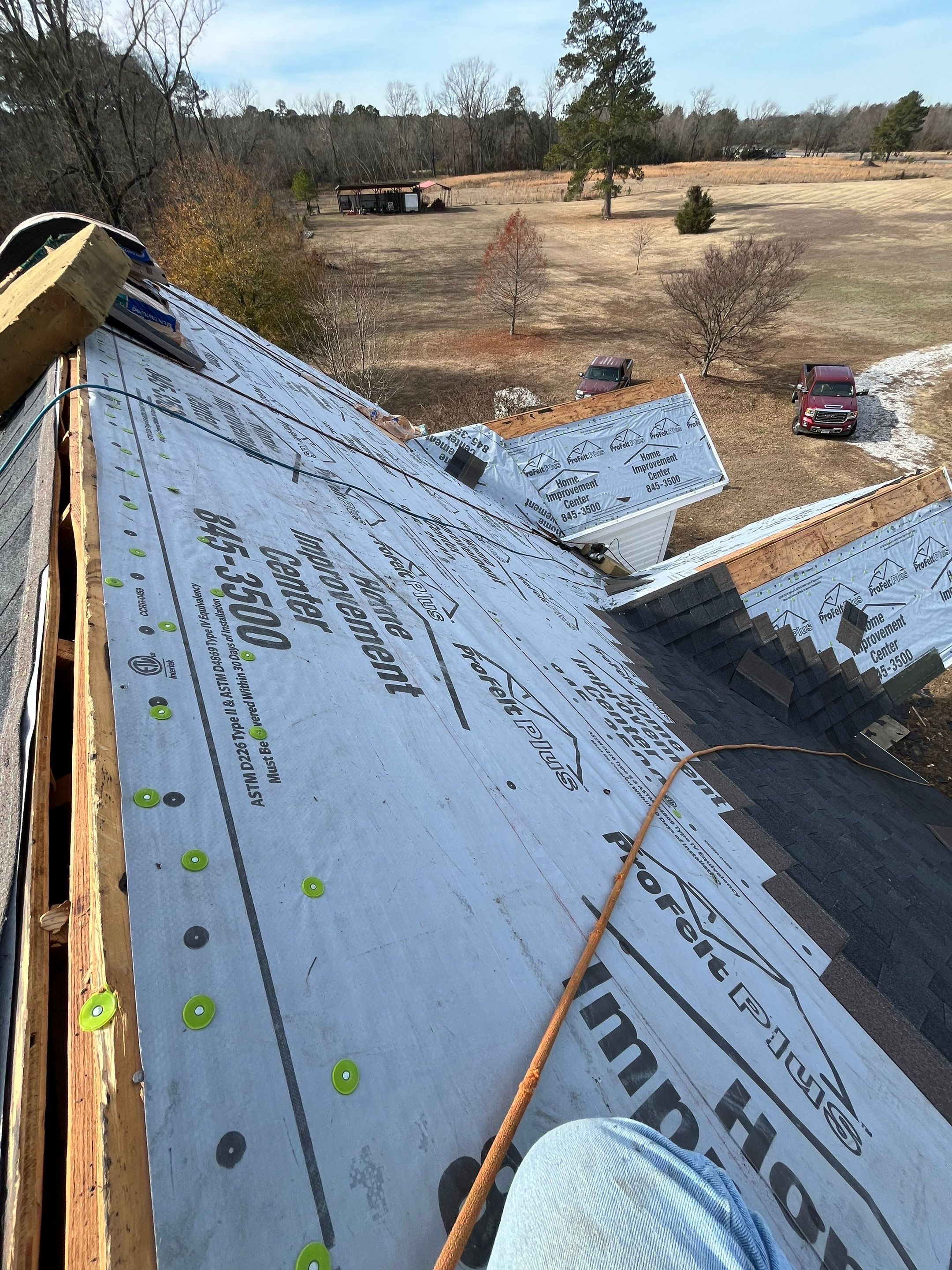 Residential Roofing Repair using CertainTeed XT25: Moire Black by Hostetler Roofing