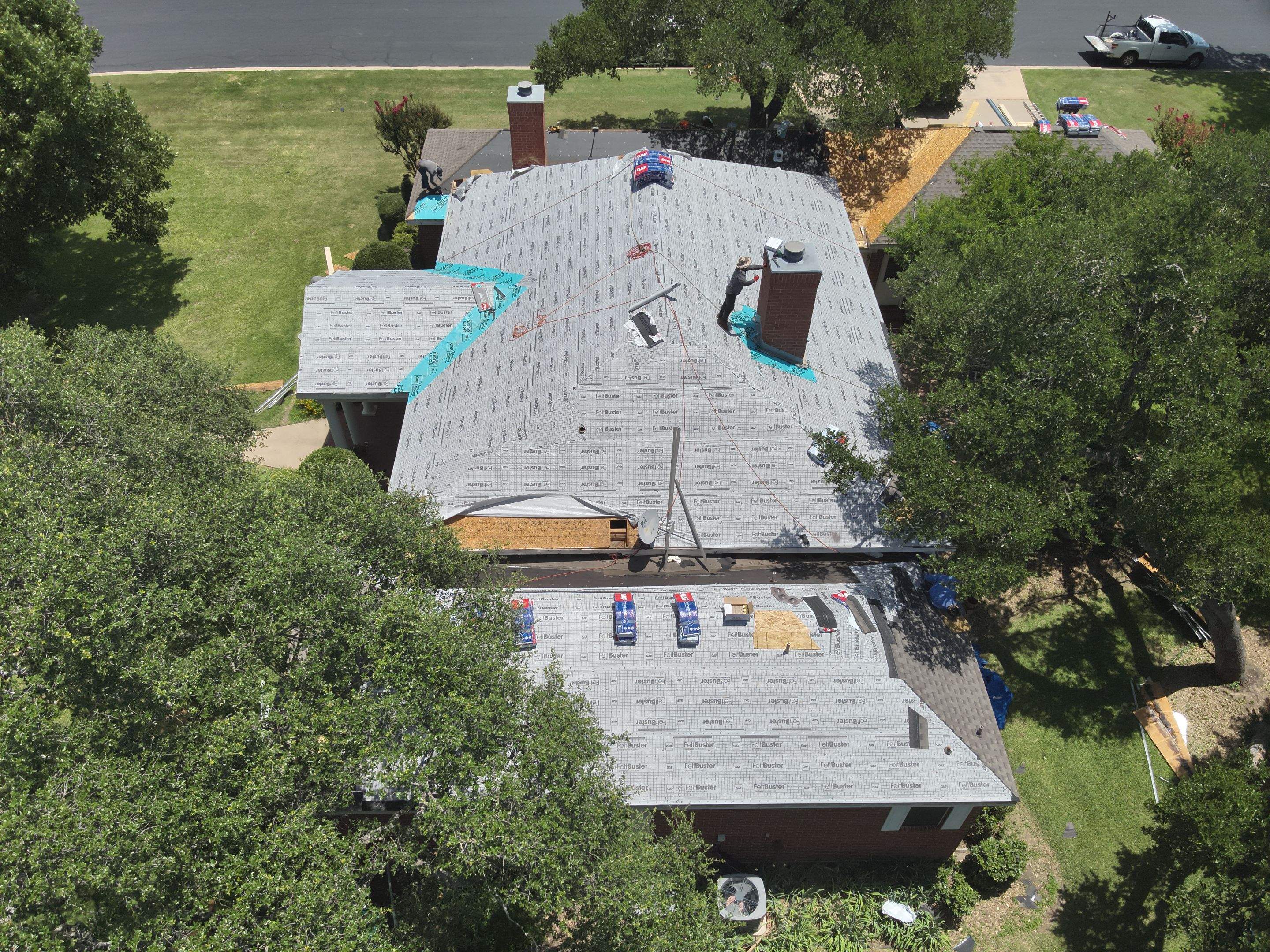Residential Roof Replacement using GAF - HDZ - Weathered Wood by Action Exteriors