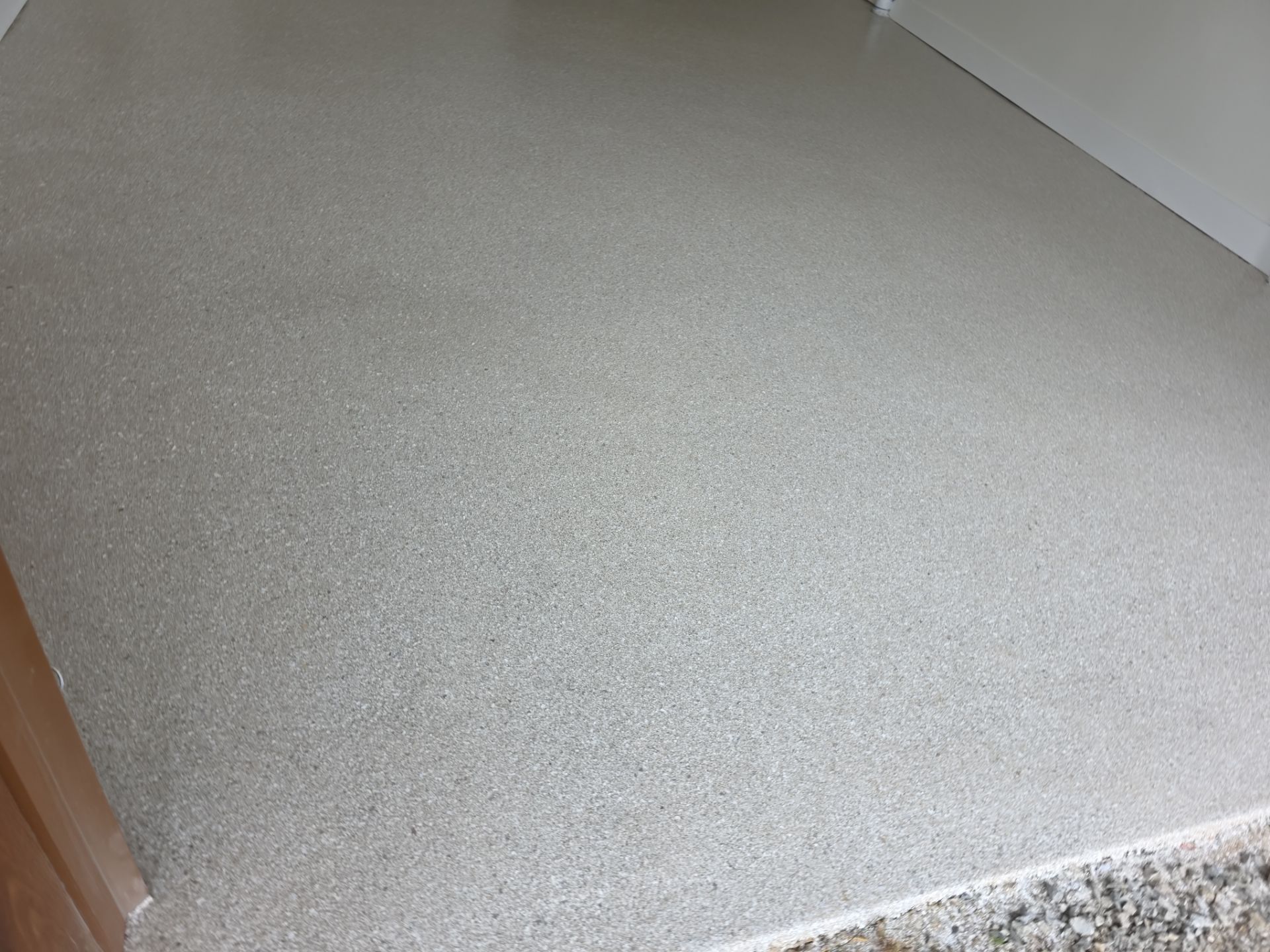 Garage Transformation using Sandstone by Croc Coatings, LLC
