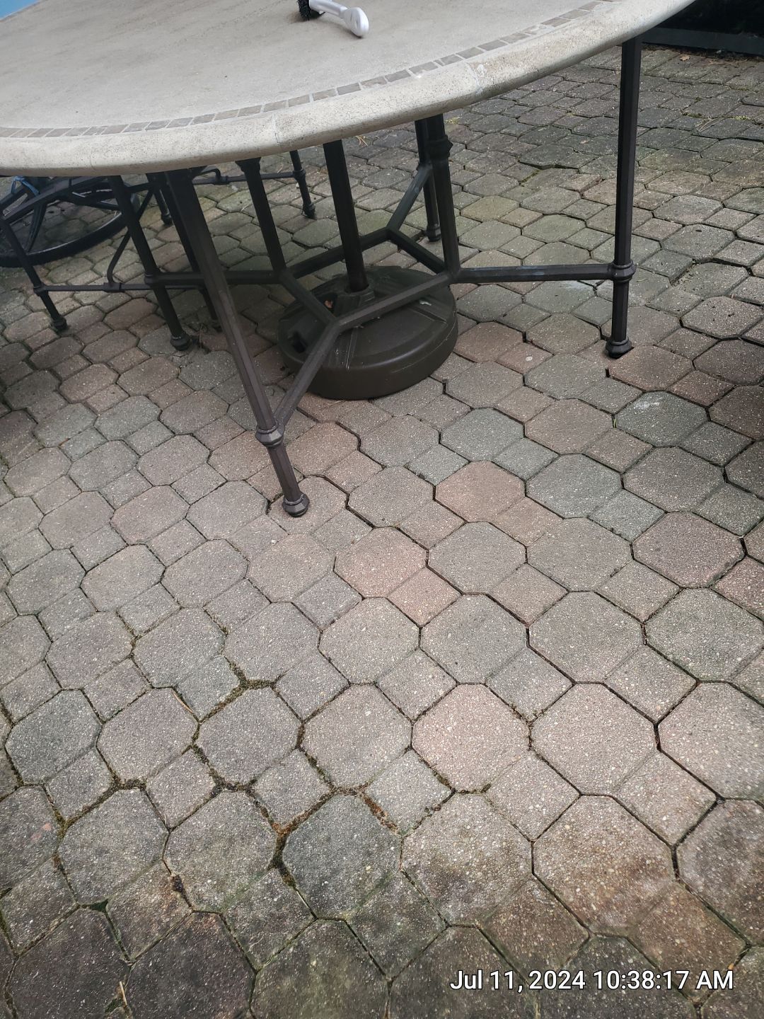 Brick paver repair, clean and seal by Northern Power Washing LLC.