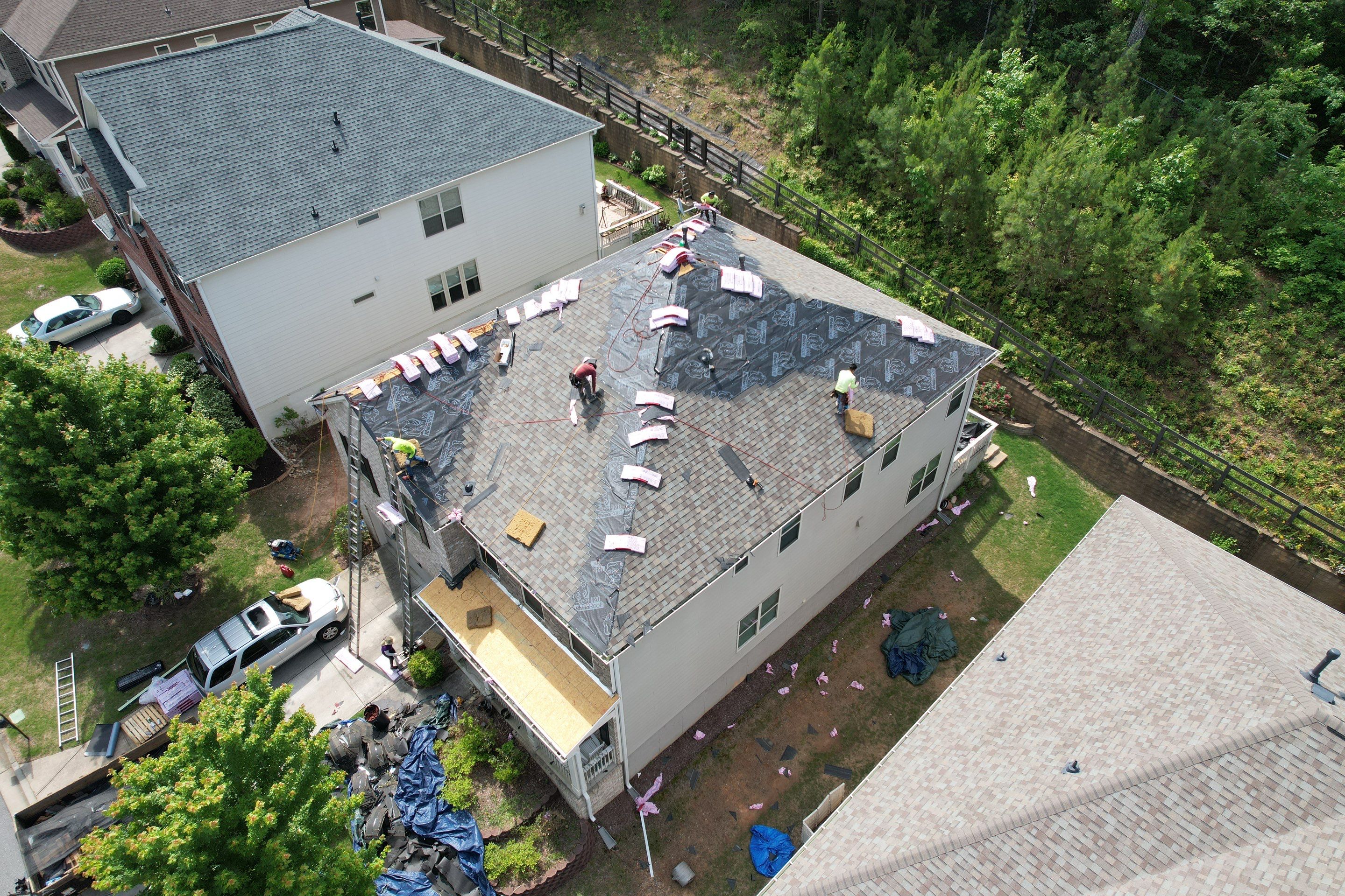Residential Roofing Installation using Owens Corning by Inspector Roofing and Restoration