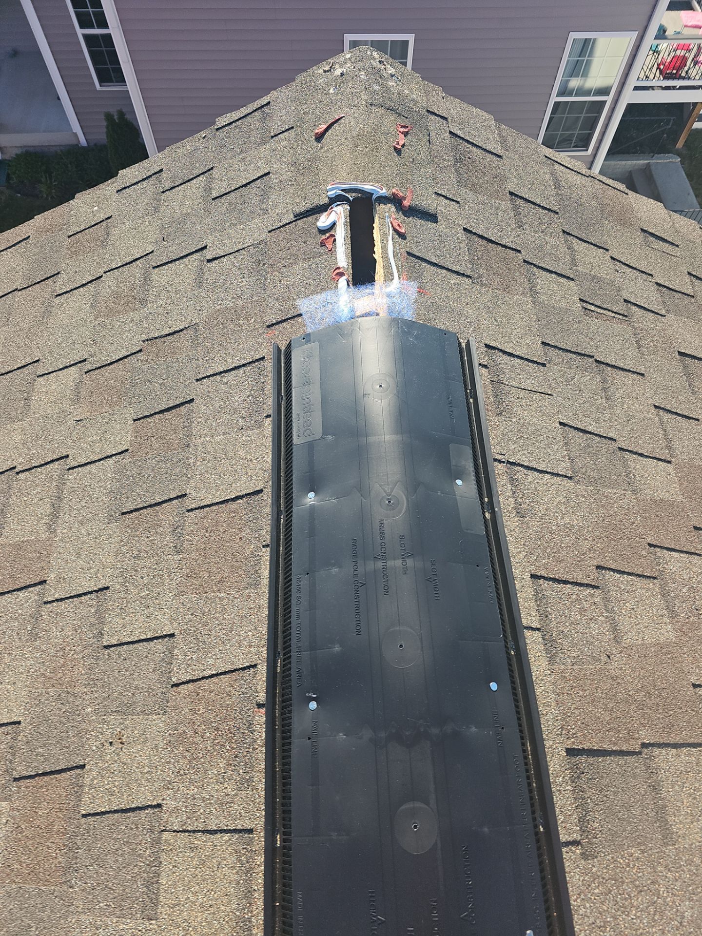 Roof Repair - Ridge Vent and Vent Flashing Boot Replacement by Winchester Roofing
