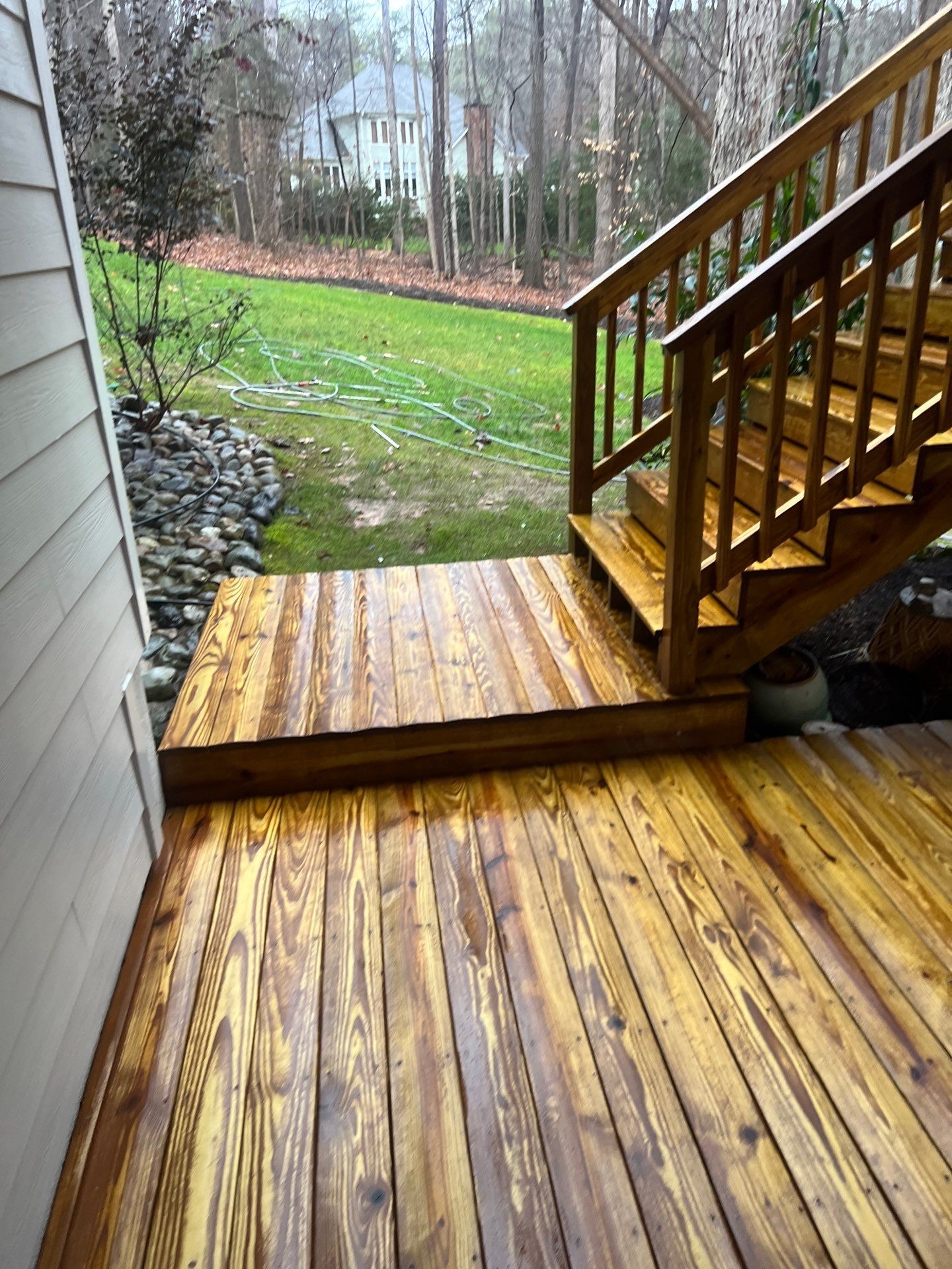 Multi level Deck coated with Wood Sealant by DuraSeal