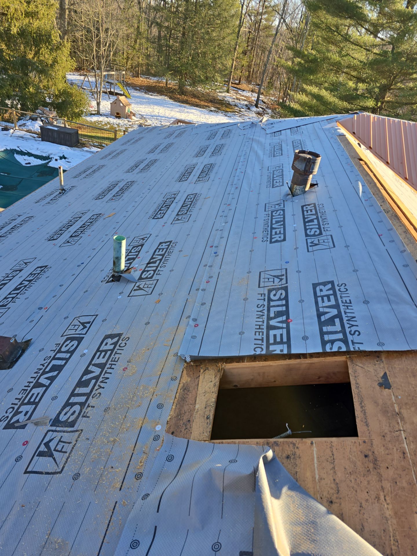 Residential Roofing Installation using Metal by Rainstoppers Roofing