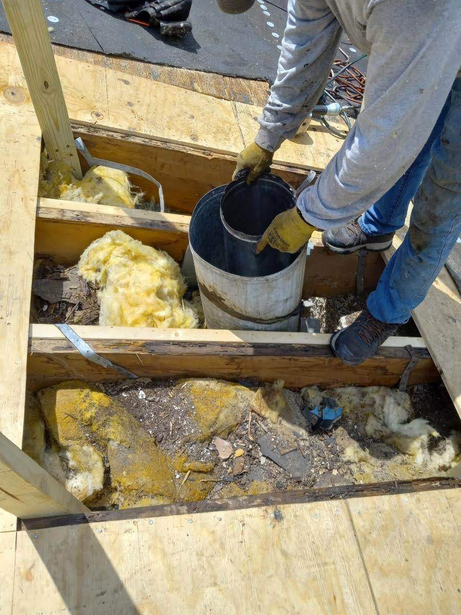 Complete Chimney Rebuild + Tile & Flat Re-Roof  by Morton Roofing, Inc.