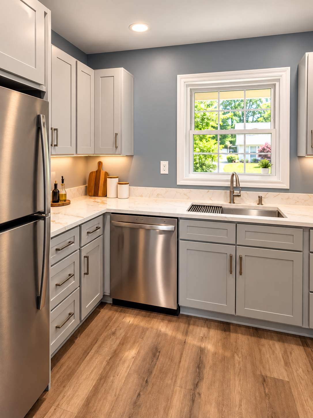 Modern Kitchen & Laundry Room Remodel with Fresh, Functional Finishes by Remodel Now