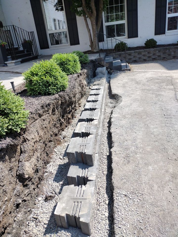 Replacement of existing retaining wall.  by New Horizon Landscapes
