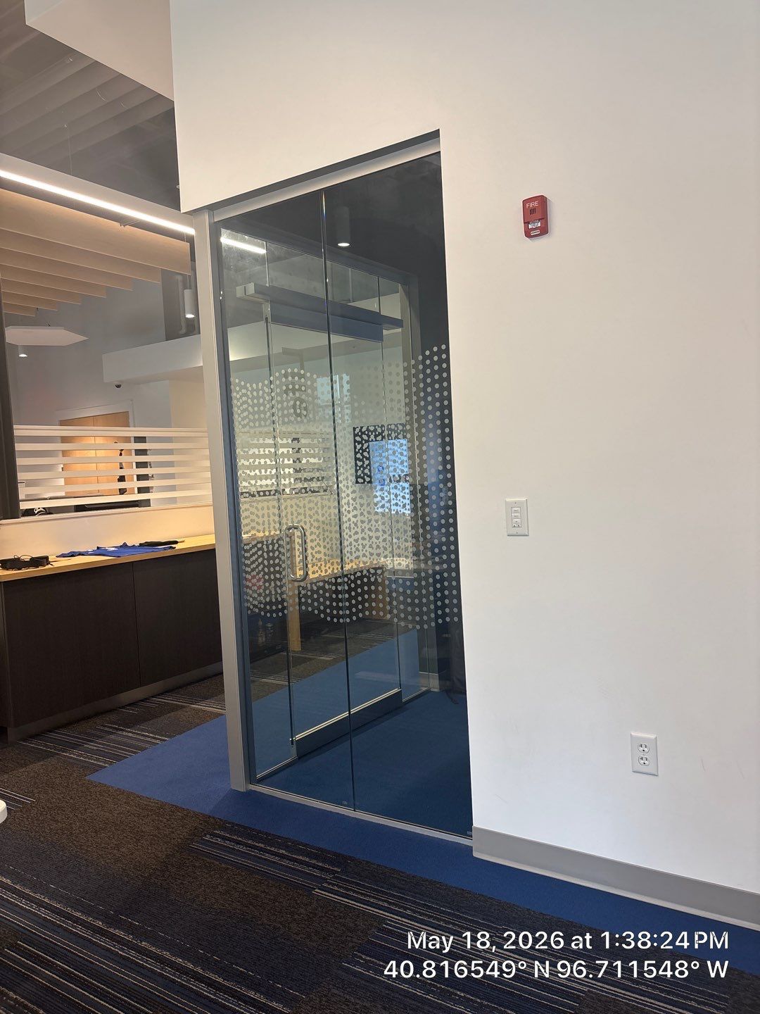 Modern Office Renovation in Lincoln Featuring Acoustic Ceilings and Glass Partitions by CompanyCam Sales Demo