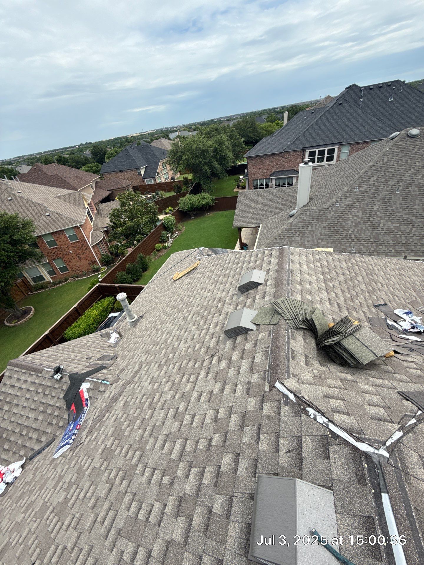 Residential Roof Replacement using GAF HDZ - Weathered Wood by Elite Roofing LLC