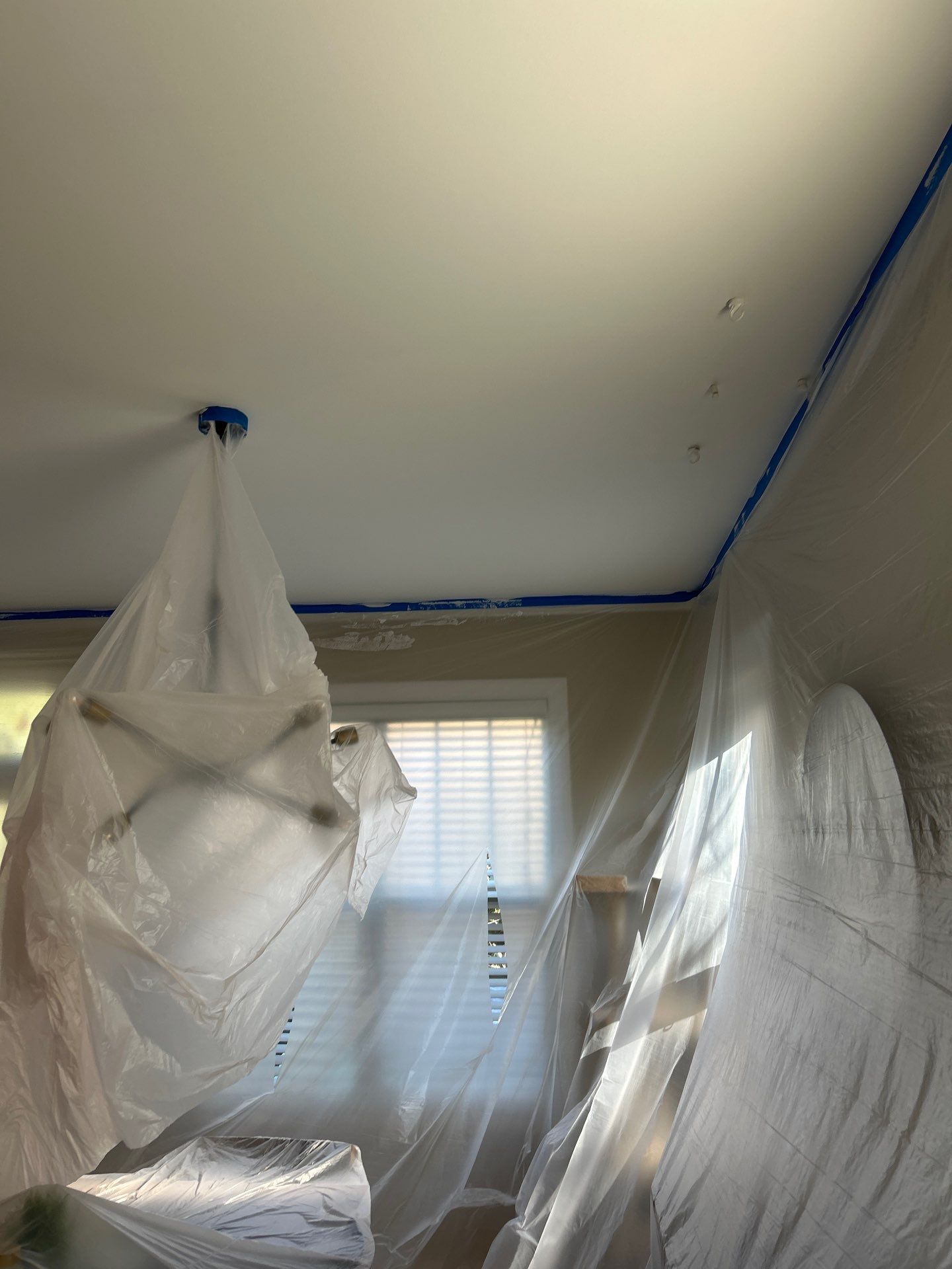 Drywall damage repair and repaint by GonzalezPainters & Contractors Inc 