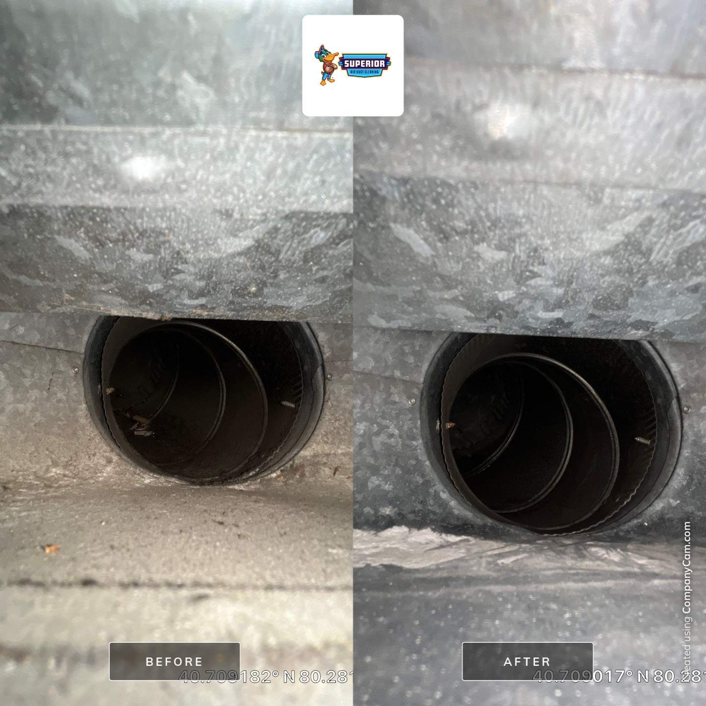 Air Duct Cleaning With a Vacuum Truck in Rochester, PA. by Superior Air Duct Cleaning