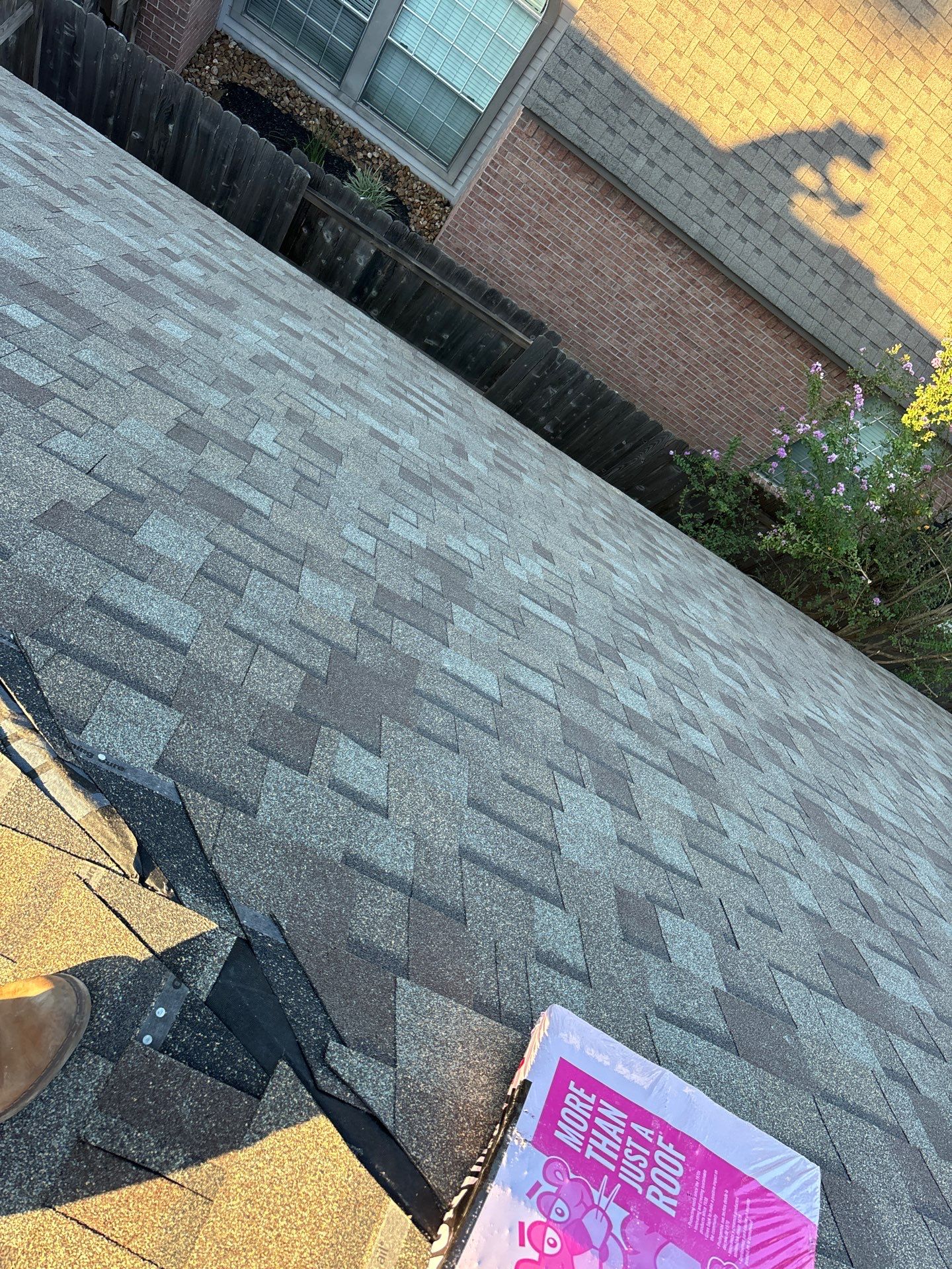 Residential Roofing Installation using Owen's Corning Duration (Lifetime) Shingles by Roof Repair Company