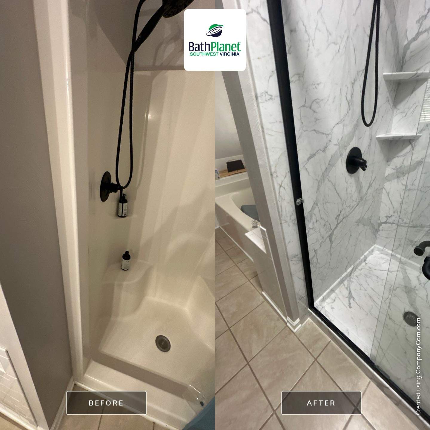 Shower Stall to Walk-In by BathPlanet SW Virginia