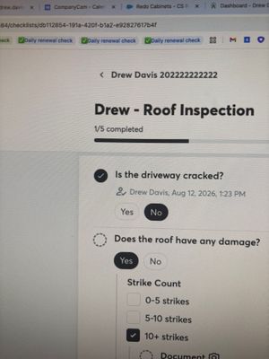 Comprehensive Roof Inspection and Hail Damage Assessment