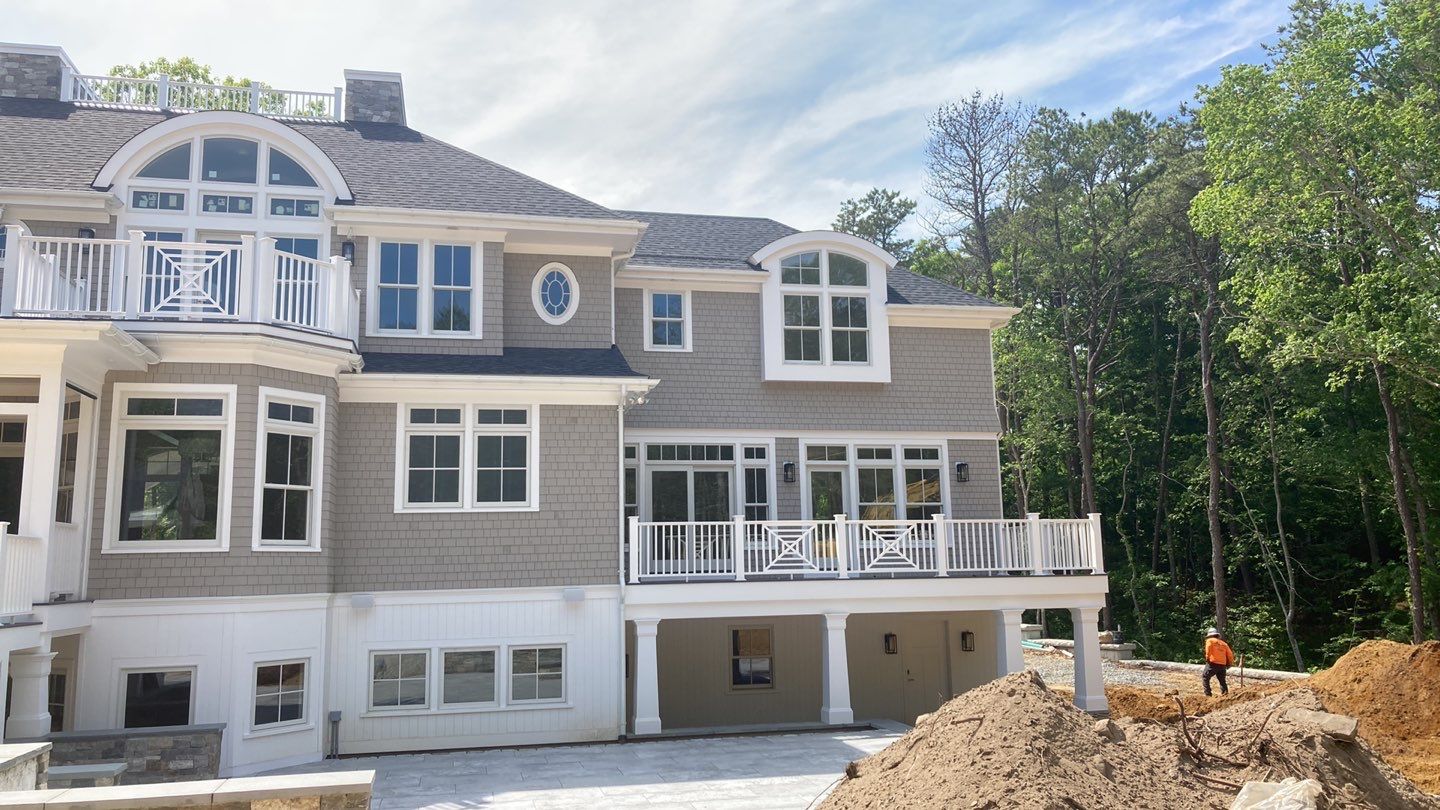 Gutter Installation using 6" Half Round Aluminum Gutter in New Seabury, MA by Gutter Pro Enterprises